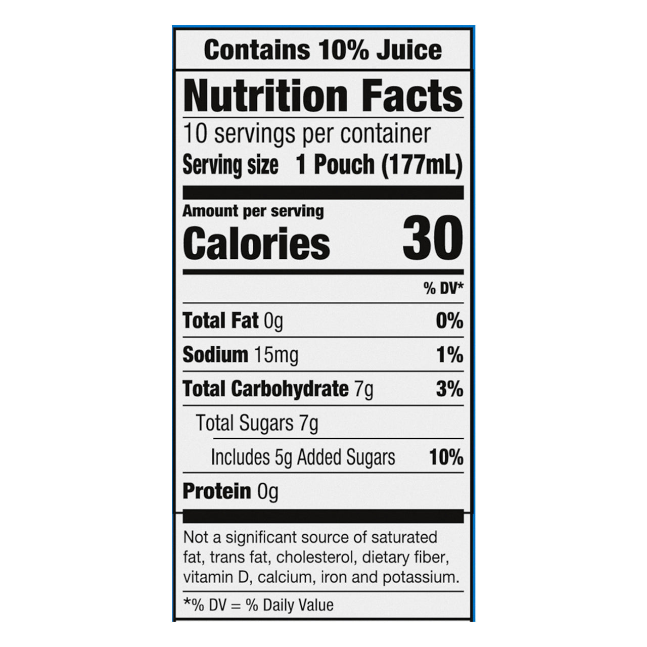 Capri Sun Mountain Cooler Juice Drink 10 - 6 fl oz Pouches