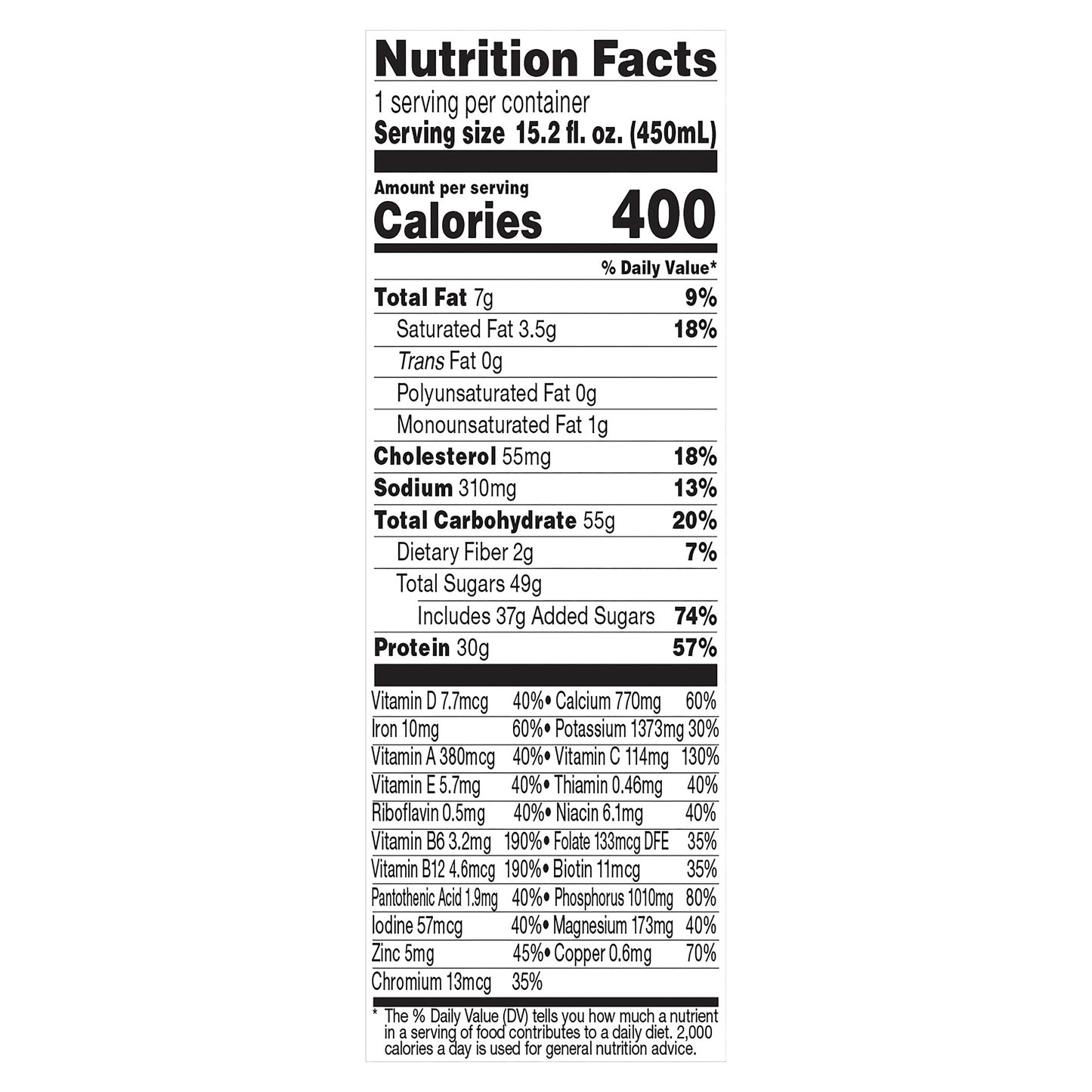 Bolthouse Farms Protein Shake, Protein Plus Chocolate, 15.2 fl. oz. Bottle