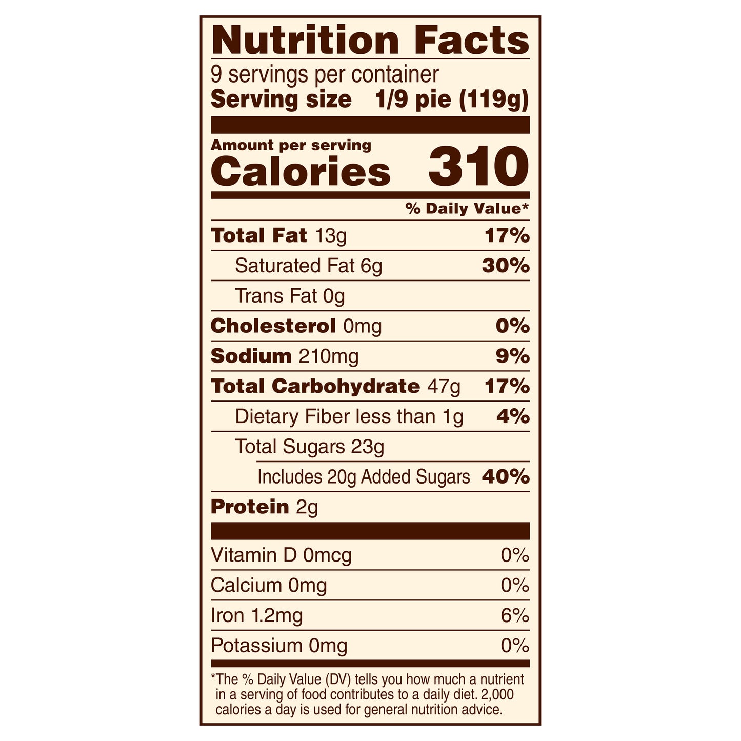 Marie Callender's Dutch Apple Pie Frozen Dessert, 38 Ounce