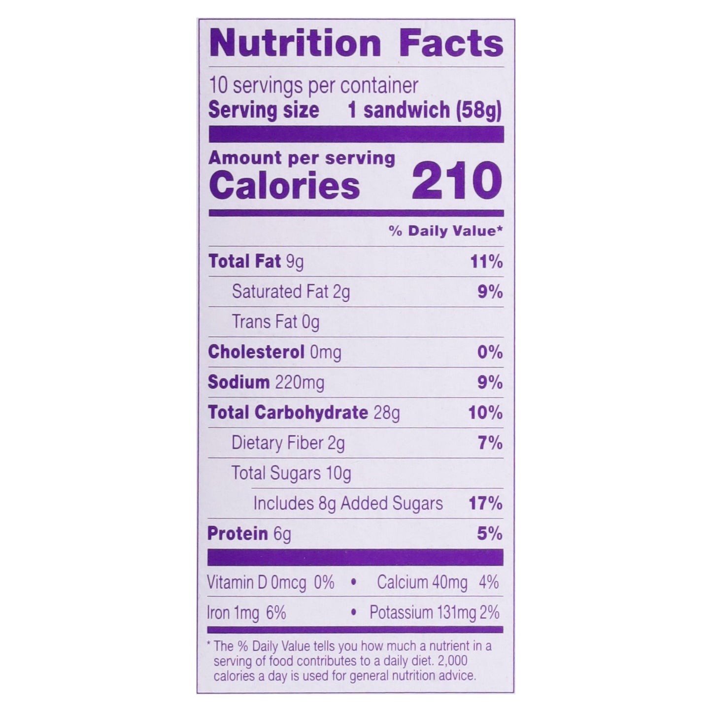 Smucker's Uncrustables Jelly Peanut Butter & Grape Jelly Sandwich 10 - 2 oz Sandwiches