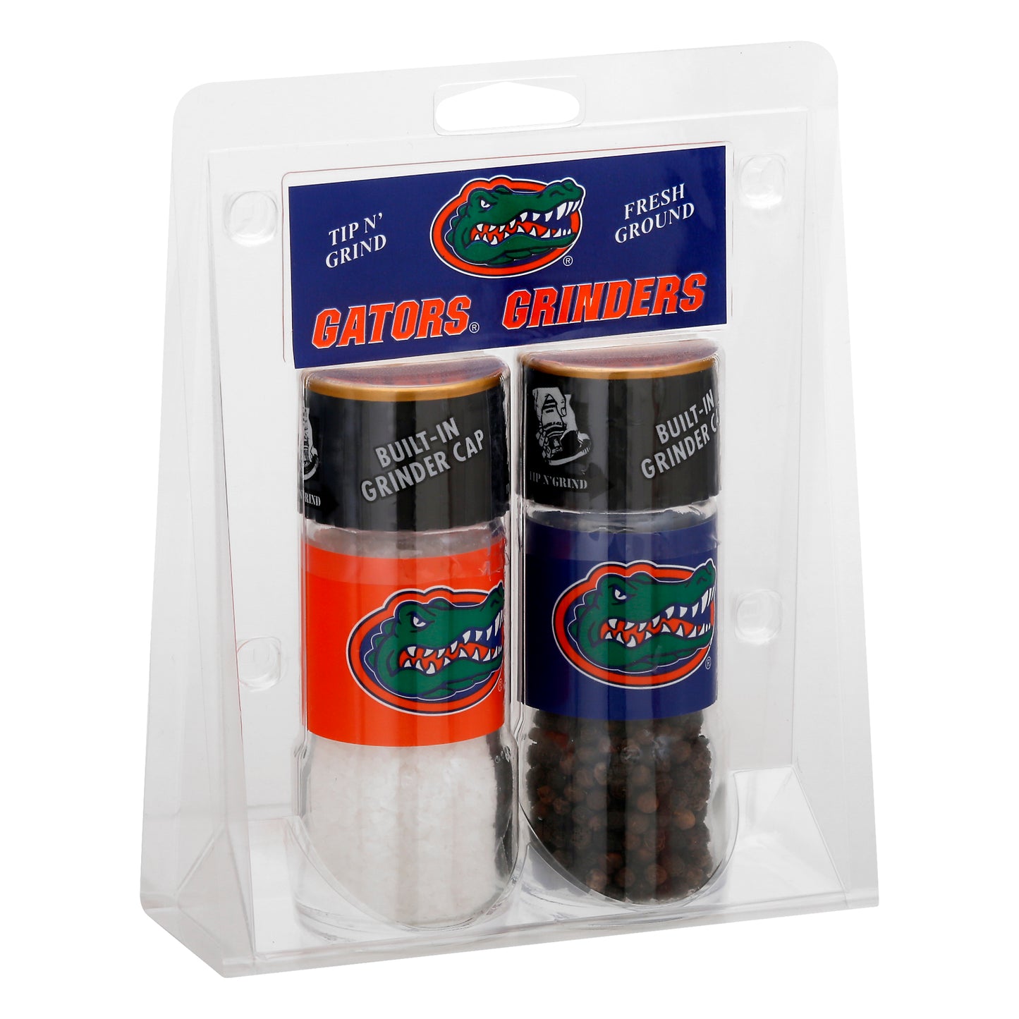 Gators Grinders Mediterranean Sea Salt/Whole Black Peppercorns 1 ea
