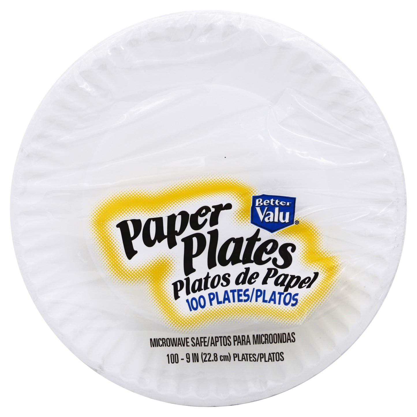 Better Valu 9 Inch Paper Plates 100 ea