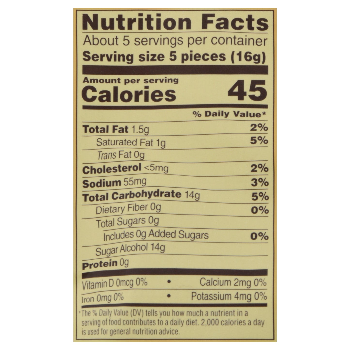 Werther's Original Sugar Free Caramel Hard Candies 2.75 oz