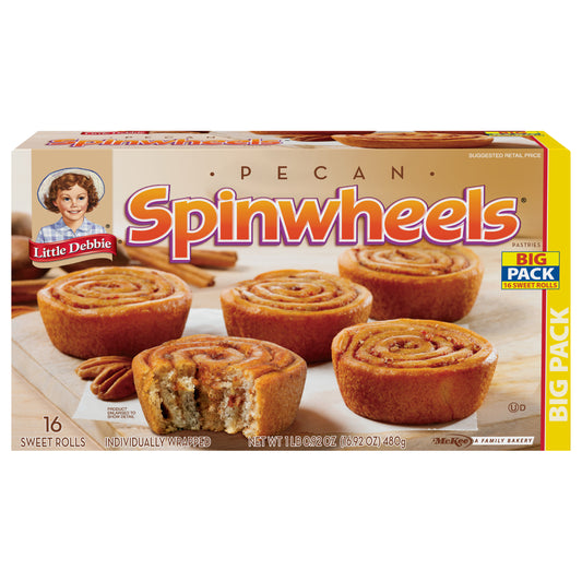 Snack Cakes, Little Debbie Big Pack Pecan SPINWHEELS ® sweet rolls