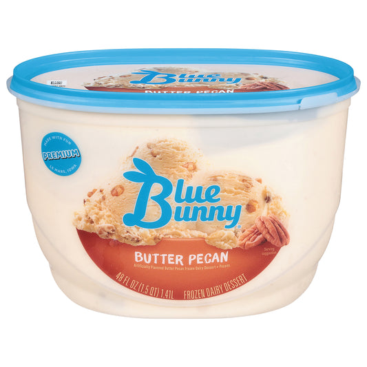 Blue Bunny Premium Butter Pecan Frozen Dessert, 48 fl oz