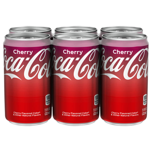 Coca-Cola Cherry Cans, 7.5 fl oz, 6 Pack