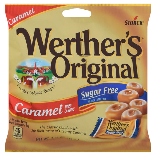 Werther's Original Sugar Free Caramel Hard Candies 2.75 oz