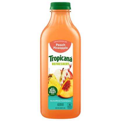 Tropicana Premium Drinks, Peach Pineapple, 46 Fl Oz Bottle