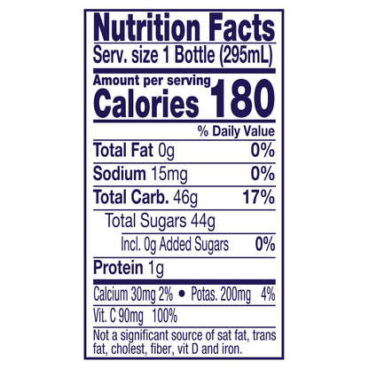 Welch's 100% Grape Juice, Concord Grape, 10 fl oz On-the-Go Bottle