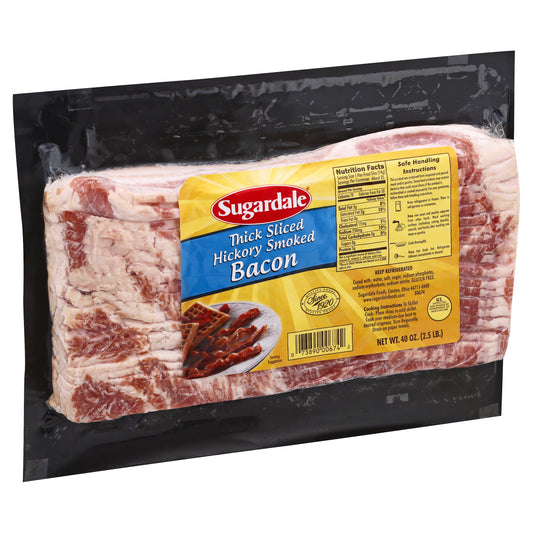 Sugardale Thick Sliced Hickory Smoked Bacon 40 oz
