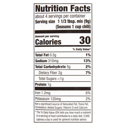 McCormick Chili Seasoning Mix - Hot, 1.25 oz