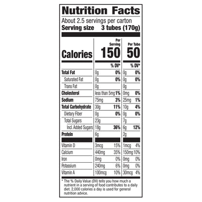 Yoplait Go-GURT Bluey Kids Fat Free Yogurt, Berry, Gluten Free Snacks, 1 lb (8 Tubes)