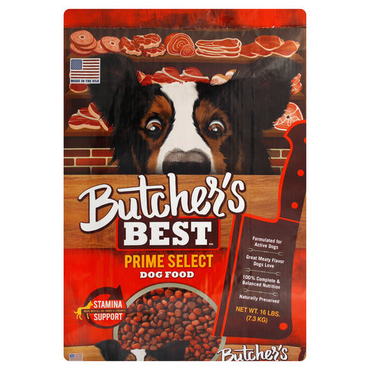 Butcher's Best Dog Food 16 lb - Prime