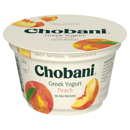 Chobani® Non-Fat Greek Yogurt Peach on the Bottom 5.3oz