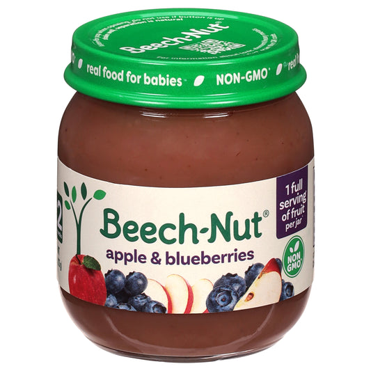 Beech-Nut Stage 2 (6+ Months) Apple & Blueberries 4 oz