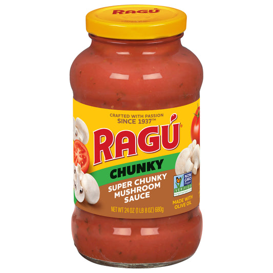 Ragú Super Chunky Mushroom Pasta Sauce, 24 oz.