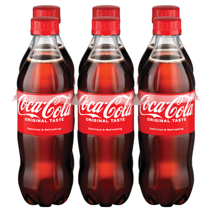 Coca-Cola Bottles, 16.9 fl oz, 6 Pack