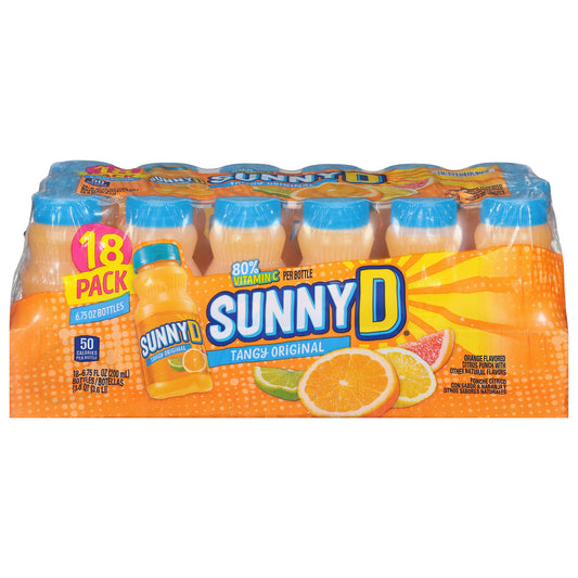 Sunny D Tangy Original Citrus Punch 18 - 6.75 fl oz Bottles