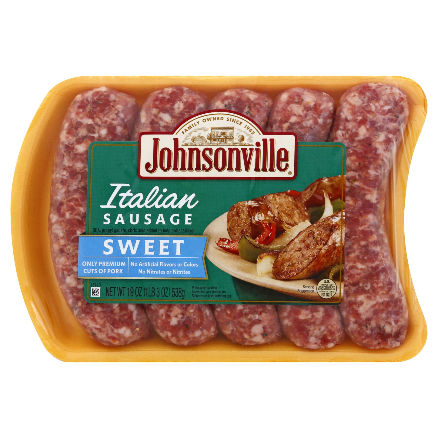 Johnsonville Sausage 19 oz  - Italian SAUSAGE SWEET