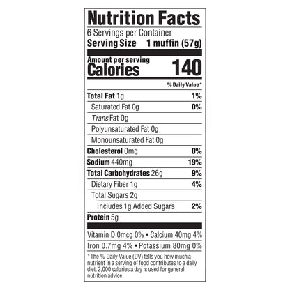 Bays Sourdough English Muffins, 6 count, 12 oz