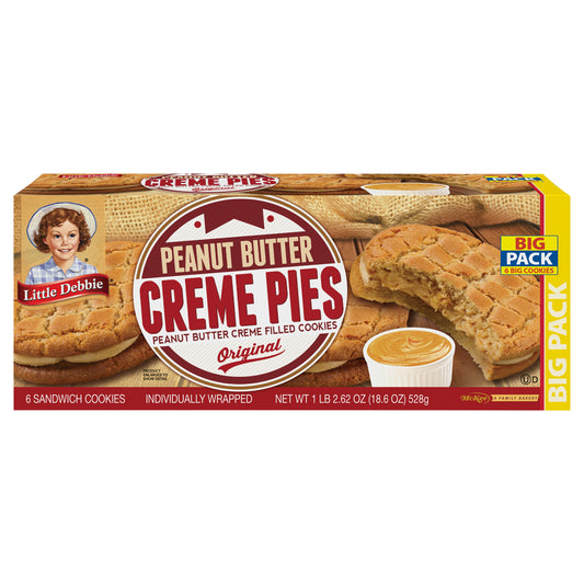 Snack Cakes, Little Debbie Big Pack Peanut Butter Creme Pies