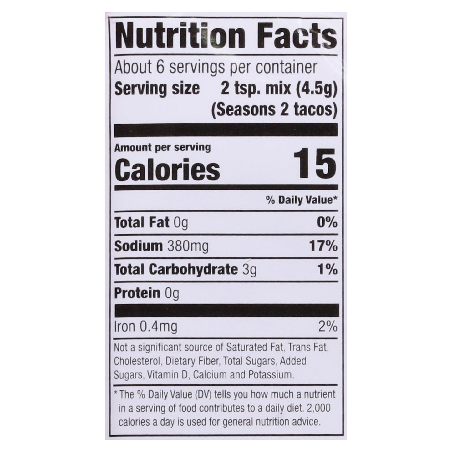 McCormick Taco Original Seasoning Mix 1 oz