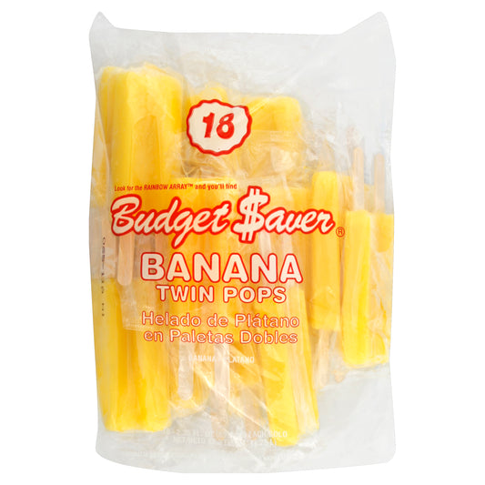 Budget Saver Twin Pops 18 ea - BANANA