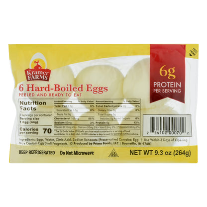 Kramer Farms Hord-Boiled Eggs 6 ea
