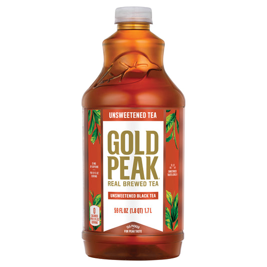 Gold Peak Unsweetened Black Tea Bottle, 59 fl oz