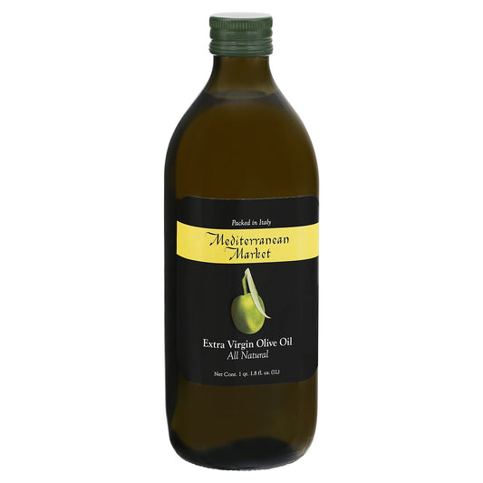 Mediterranean Market All Natural Extra Virgin Olive Oil 33.8 fl oz Bottle