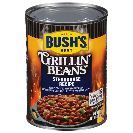 Bush's Best Steakhouse Recipe Grillin' Beans 22 oz