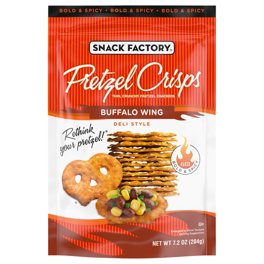 Snack Factory Deli Style Buffalo Wing Pretzel Crisps 7.2 oz