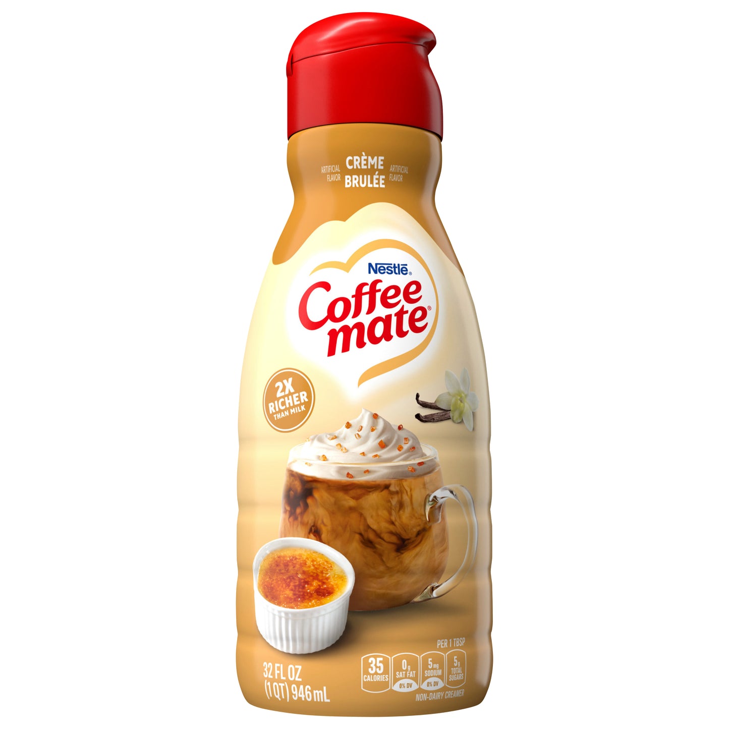 Nestle Coffee Mate Creme Brulee Flavored Liquid Coffee Creamer 32 fl oz.