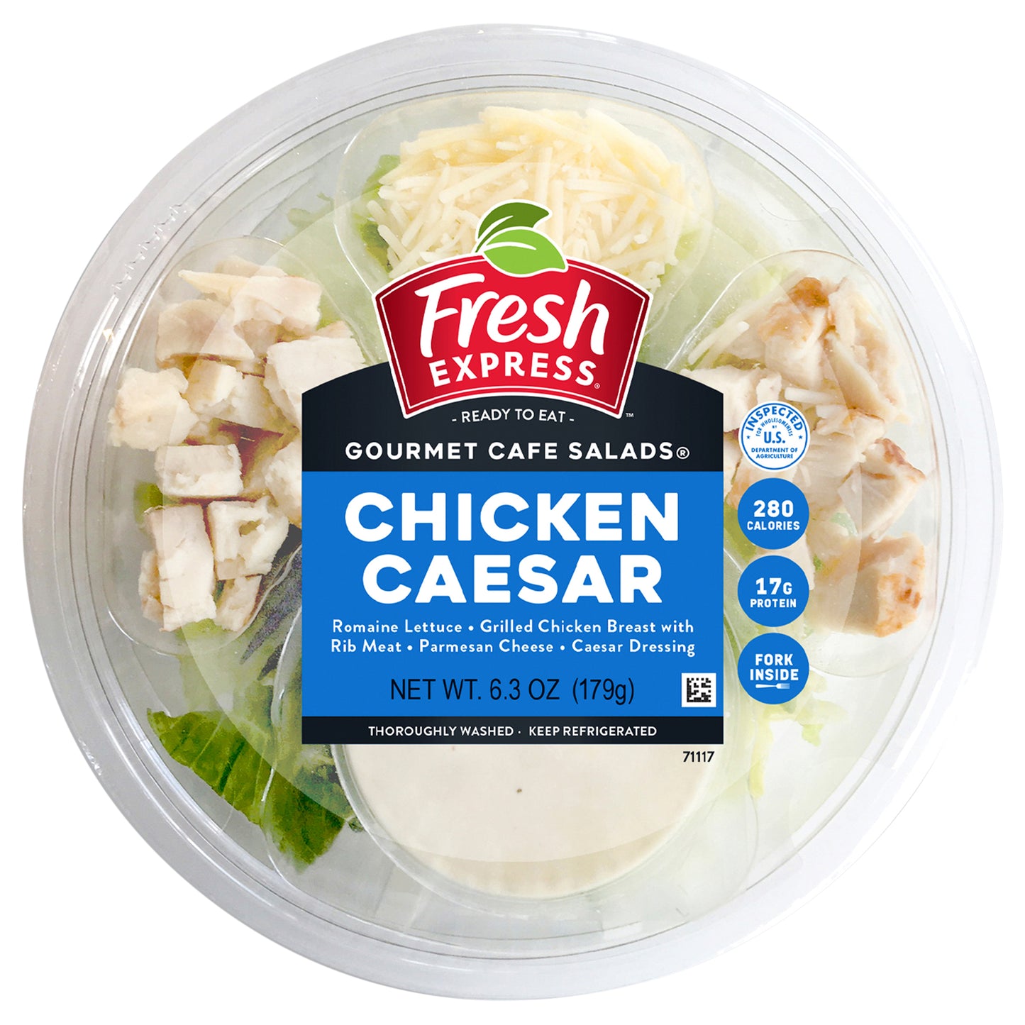 Fresh Express Gourmet Café Salads Chicken Caesar Salad Bowl Kit