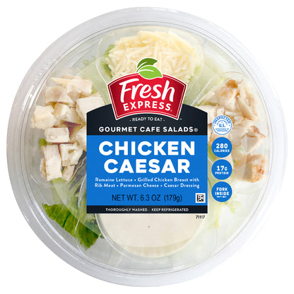 Fresh Express Gourmet Café Salads Chicken Caesar Salad Bowl Kit