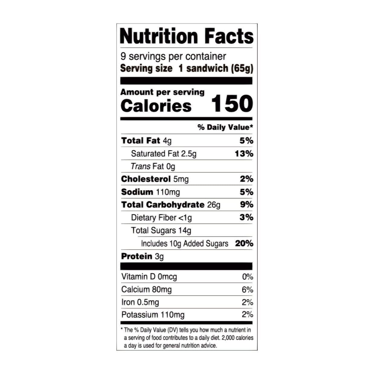 Blue Bunny Simply Vanilla Frozen Dessert Sandwich