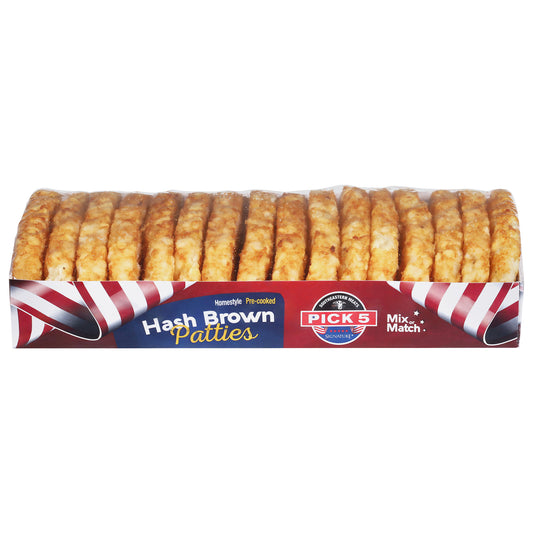 Pick 5 Pre-Cooked Homestyle Hash Brown Patties 2.25 lb