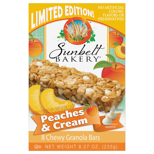 Chewy Granola Bars, Sunbelt Bakery Family Pack Peaches & Cream