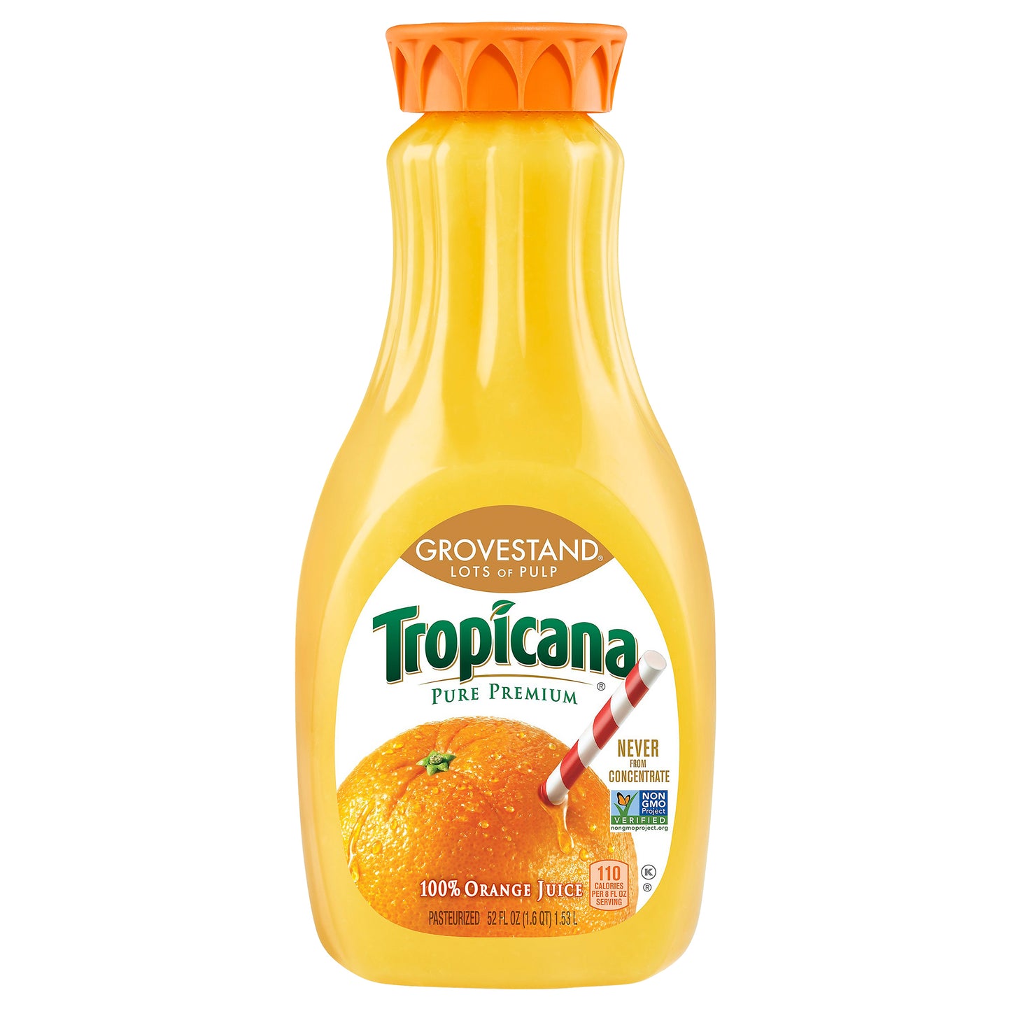 Tropicana Grovestand Lots of Pulp Orange 100% Juice 52 oz