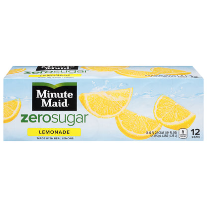 Minute Maid Zero Sugar Lemonade 12 - 12 fl oz Cans