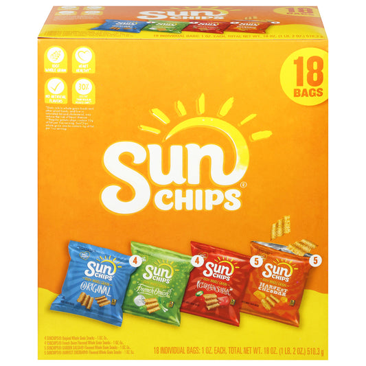 SunChips Assorted Whole Grain Snacks 18 - 1 oz Bags