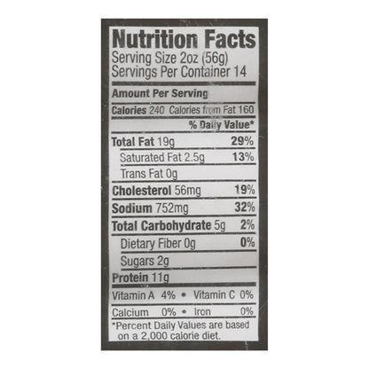 Georgia Reds Red Hots Chicken and Pork Sausage 28 oz