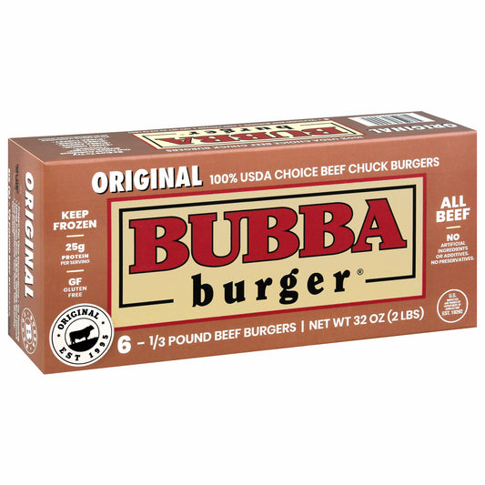 BUBBA burger Original Beef 2lbs. 6 Burgers