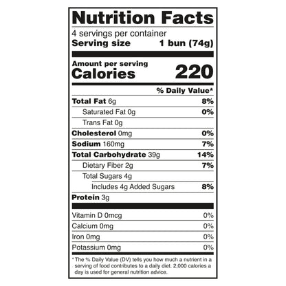 Udi's Gluten Free Classic Hamburger Buns, Frozen, 10.4 oz. 8 Count