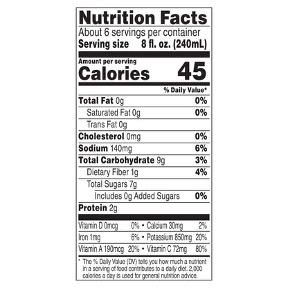 V8 Low Sodium Original 100% Vegetable Juice 46 fl oz
