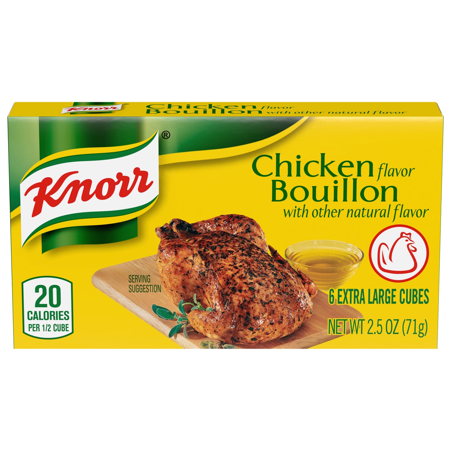 Knorr 6 Cubes 2.5 oz Cube Bouillon Chicken