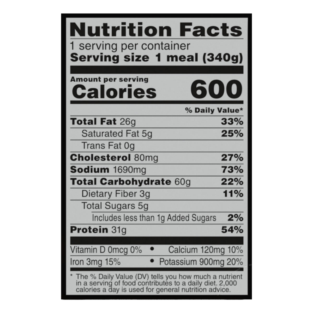 Banquet Mega Meals Boneless Fried Chicken, Frozen Meal, 12 oz.