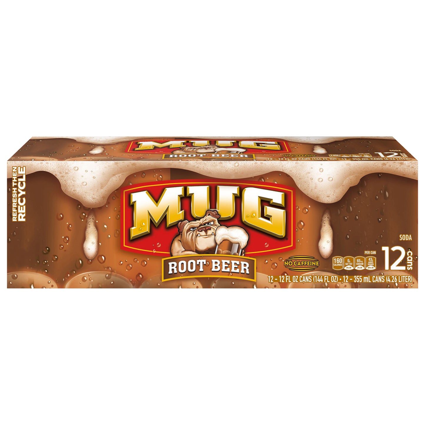 Mug Soda Root Beer 12 Fl Oz 12 Count