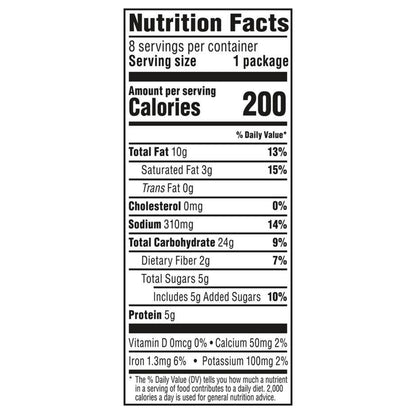 Munchies Sandwich Crackers Real Peanut Butter Baked Cheese 1.42 Oz 8 Count