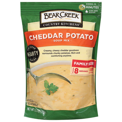 Bear Creek Country Kitchens Cheddar Potato Soup Mix Family Size 11.5 oz